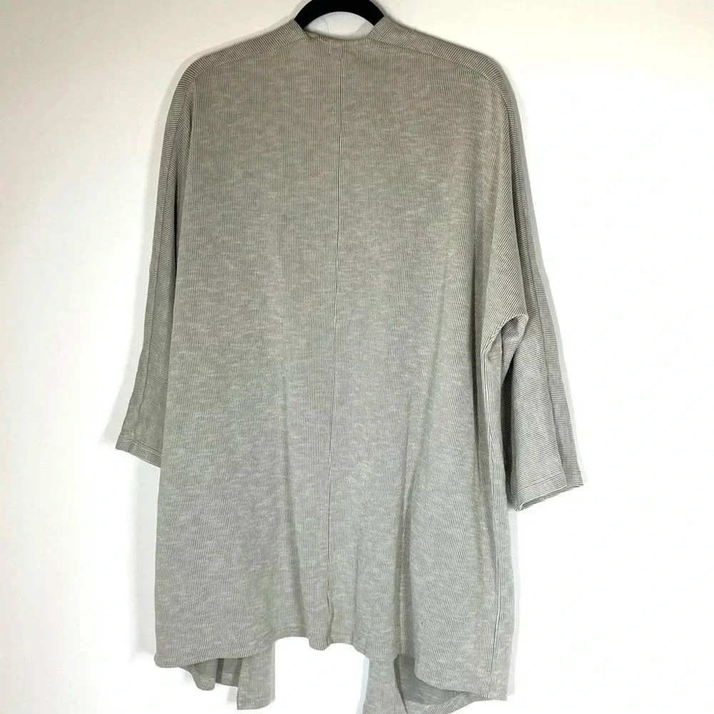 DONNI. Ribbed Sweatercoat Open Front Cardigan One Size Fits All - Picture 9 of 9